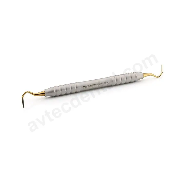 Modified Allen Periodontal Tunneling Knife – Flat Profile, Gold Titanium, Tru-Grip® Handle 1