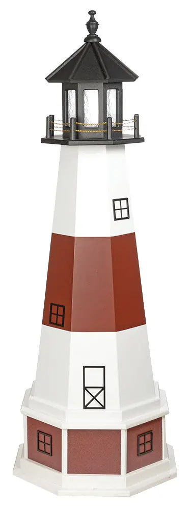 Montauk Ny-Themed Lighthouse – 5-Foot Standard Poly Resin Outdoor Sculpture 1