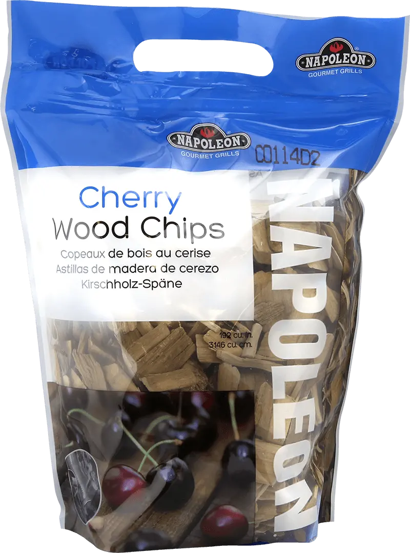 Napoleon Premium Cherry Wood Smoking Chips – 2.2 Lb Bag For Flavorful Grilling 1