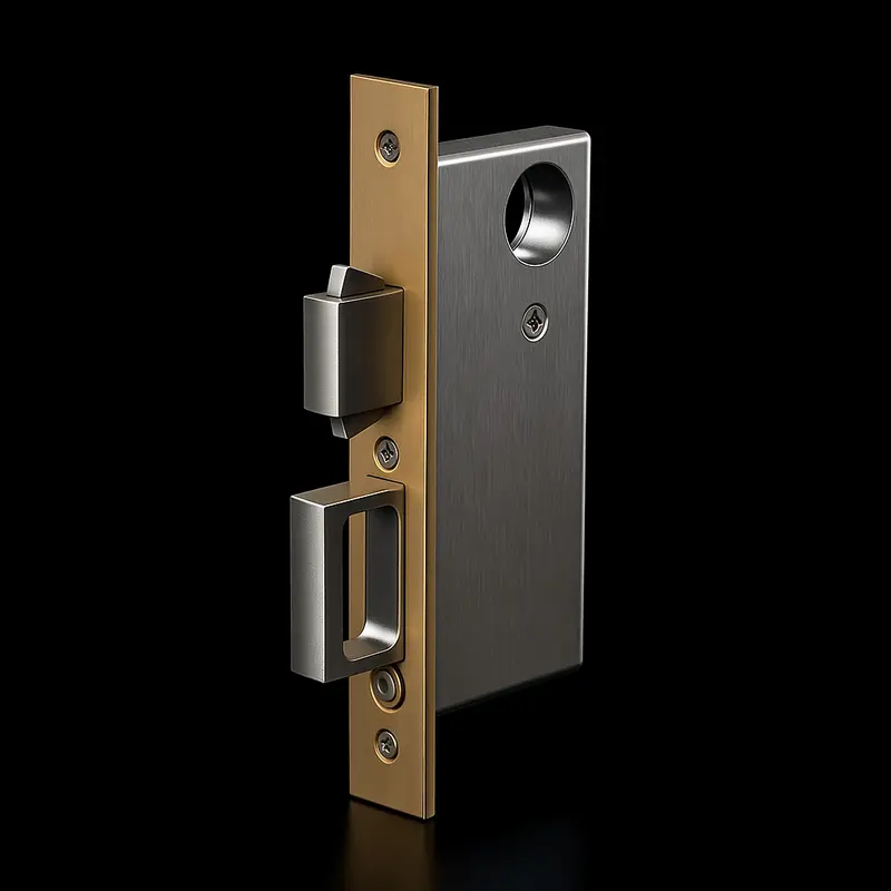 Narrow-Backset Pocket Door Lock Assembly 1