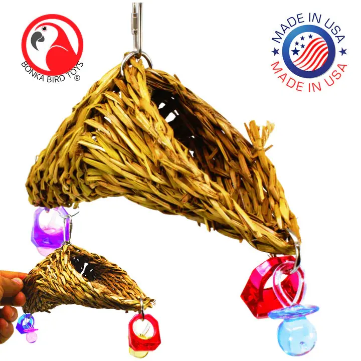 Natural Seagrass Foraging Tunnel For Small Pets 1