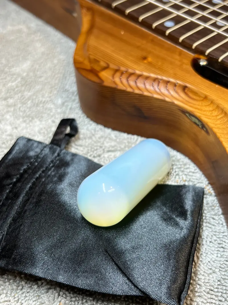 Natural Stone Lap Steel Tone Bar Slide 1