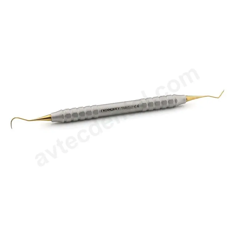 Nvi #1 Anterior Scaler – Gold Titanium With Tru-Grip® Handle 1