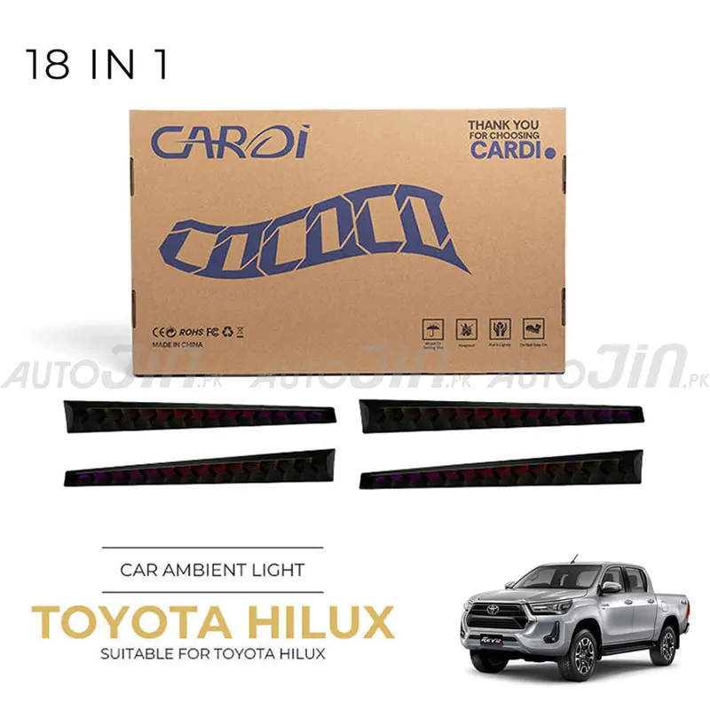 Oem-Style Toyota Hilux Revo Ambient Light Kit – 18-Mode 12V Interior Lighting With App Control 1
