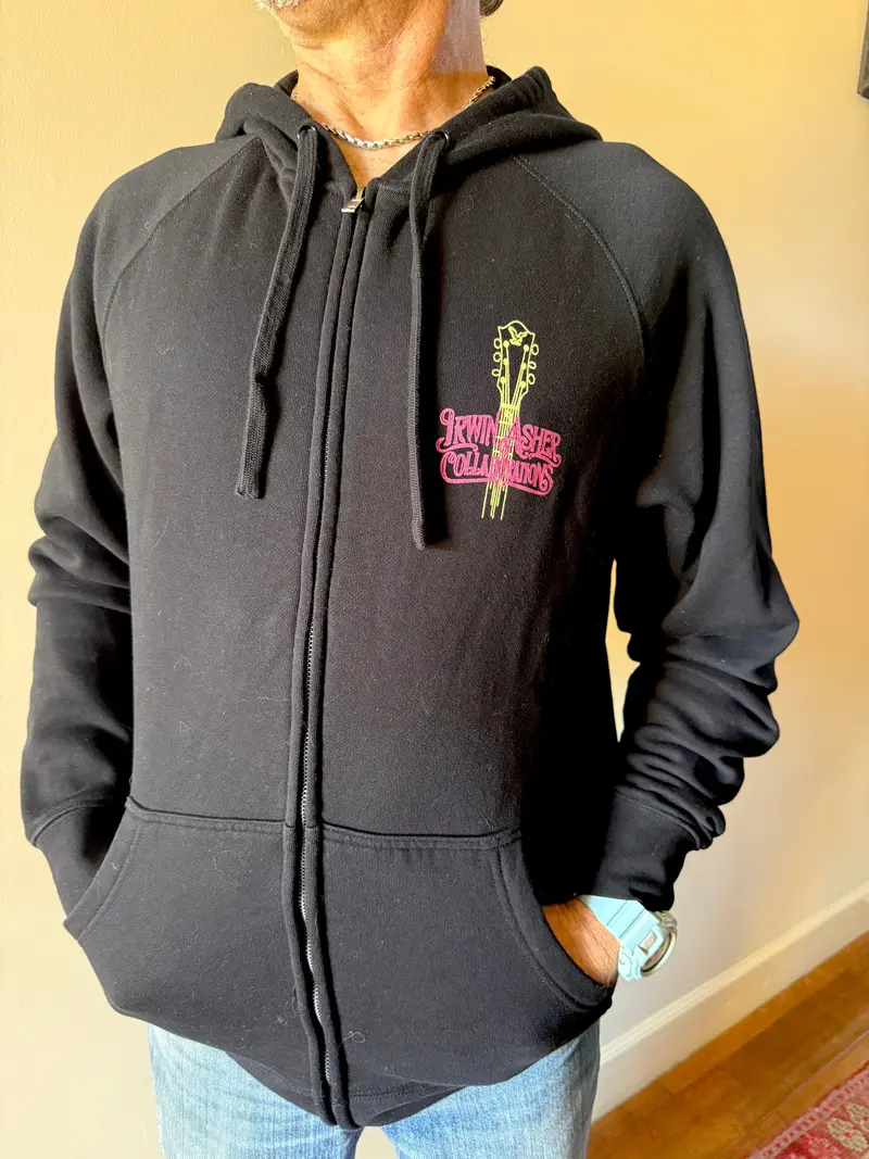 Official Asher Irwin Collaboration Black Zip-Up Hoodie 1