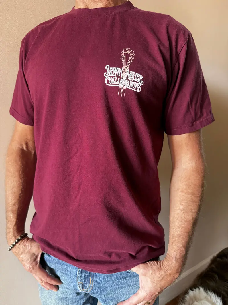 Official Asher Irwin Dire Wolf B6 T-Shirt In Burgundy 1