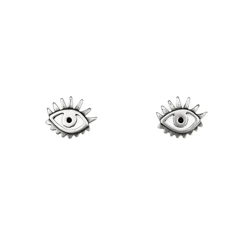 Ojo Sterling Silver Stud Earrings By Carolyn Keys 1
