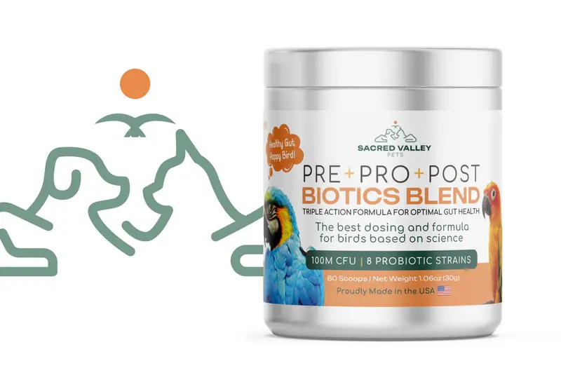 Organic Prebiotic, Probiotic & Postbiotic Supplement For Pets – 1.06 Oz 1