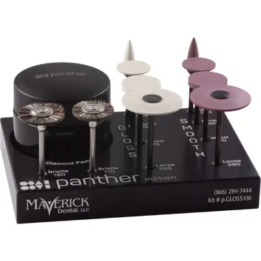 Panther Porcelain & Zirconia Polishing Kit – P.Gloss100 Edition 1