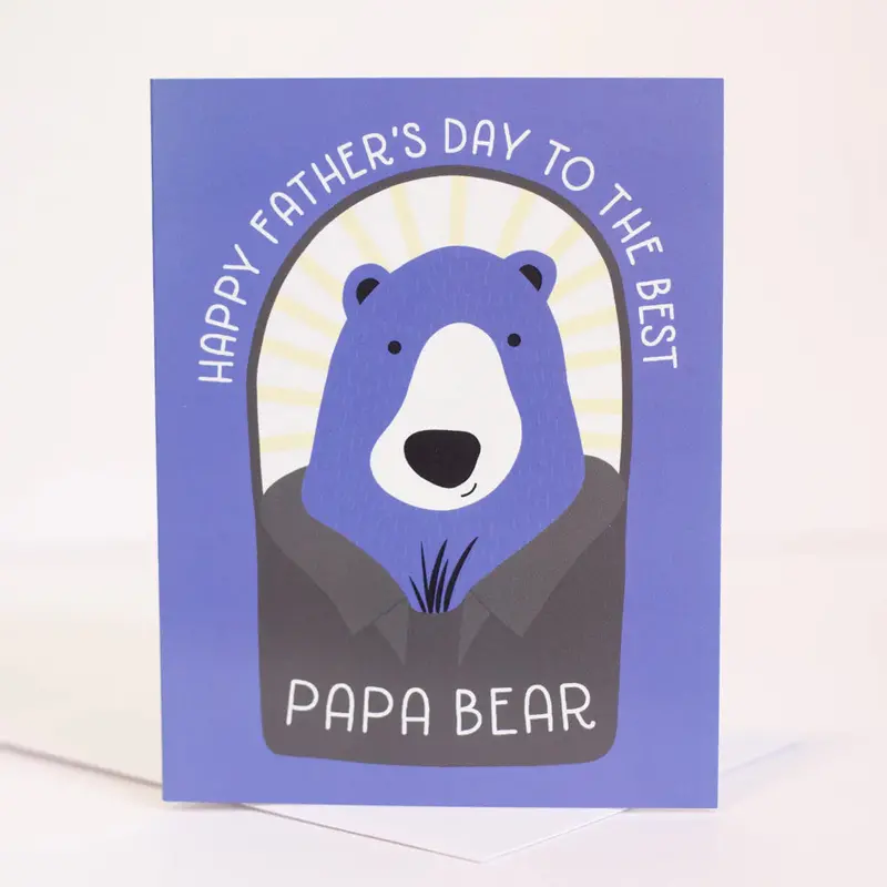Papa Bear Father'S Day Card By Exit343Design 1