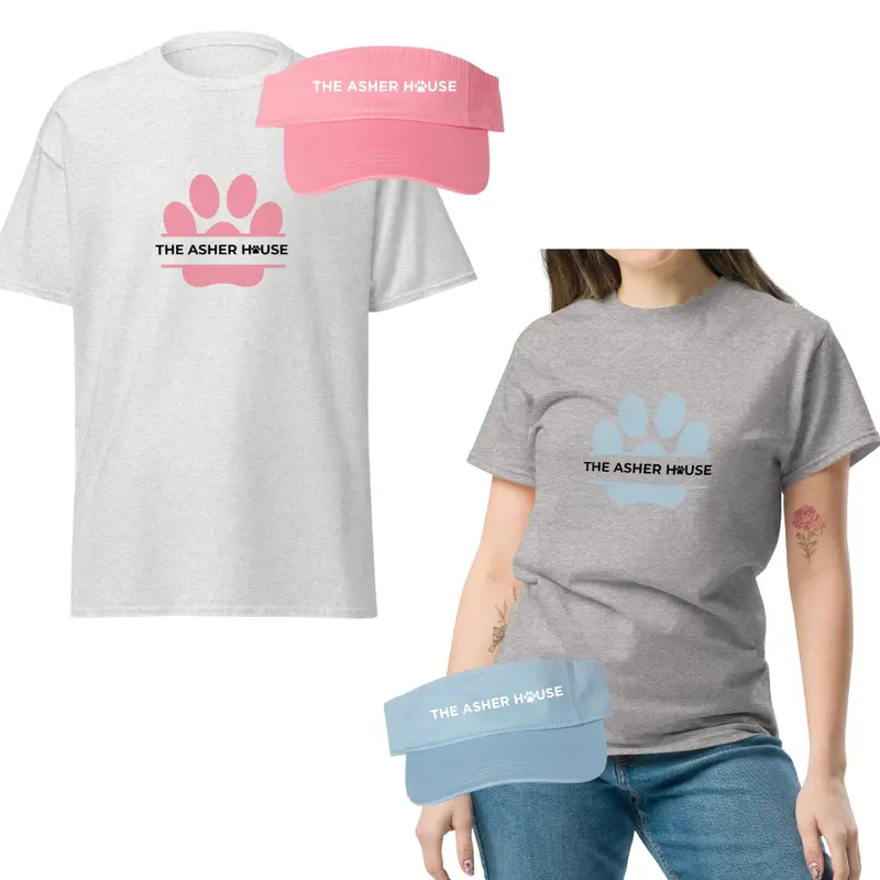 Pawesome Tee And Visor Bundle – Unisex Styles Up To 5X 1
