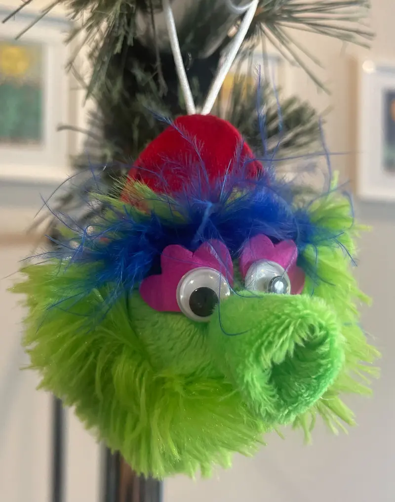 Phillies Cap Phanatic Ornament By Ojo Del Tigre Designs 1