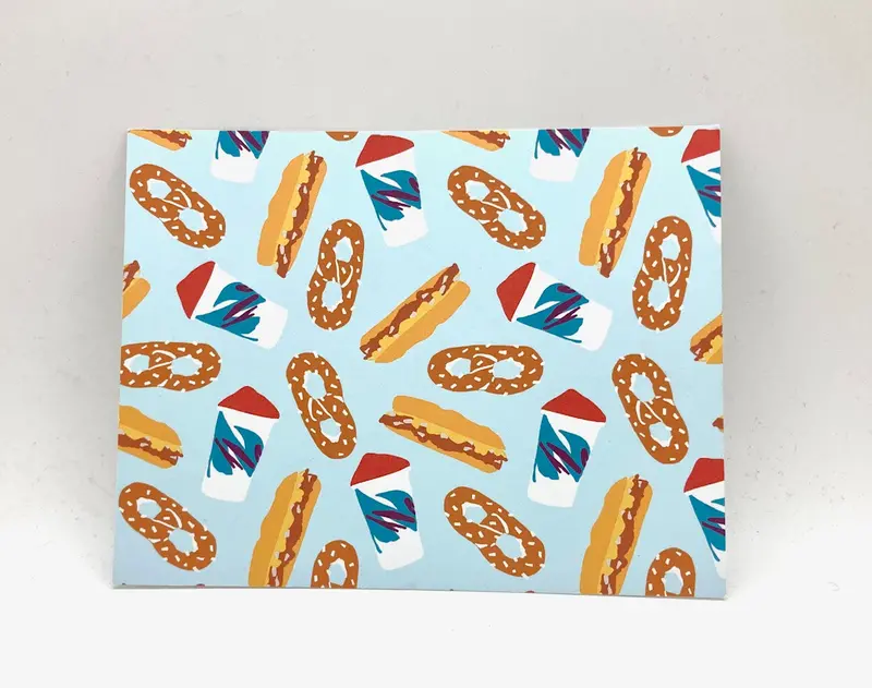 Philly Foods Themed Postcard By Kira Hartkorn 1