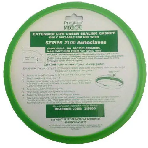 Prestige Classic 2100 Autoclave Long-Life Replacement Gasket 1
