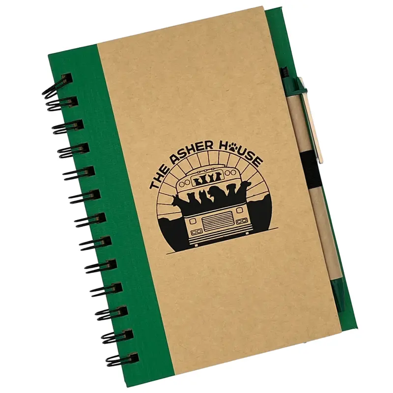 Promotional Bus Logo Notebook And Pen Set – Branded Stationery Bundle For Gifting 1