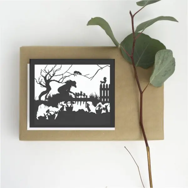 Race To Harvest Greeting Card By Squirrel Tacos 1