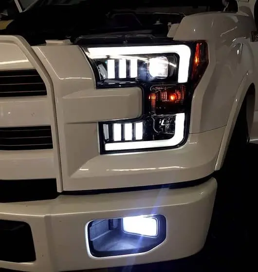 Recon Projector Headlight Assembly – Black Housing – Fits 2015–2017 Ford F-150 – 264290Bkc 1