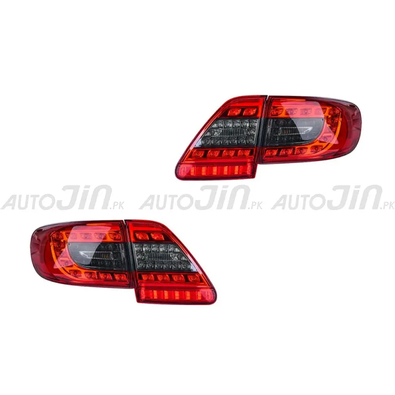 Red & Smoked Tail Light Assembly For Toyota Corolla (2012 Model Year) 1