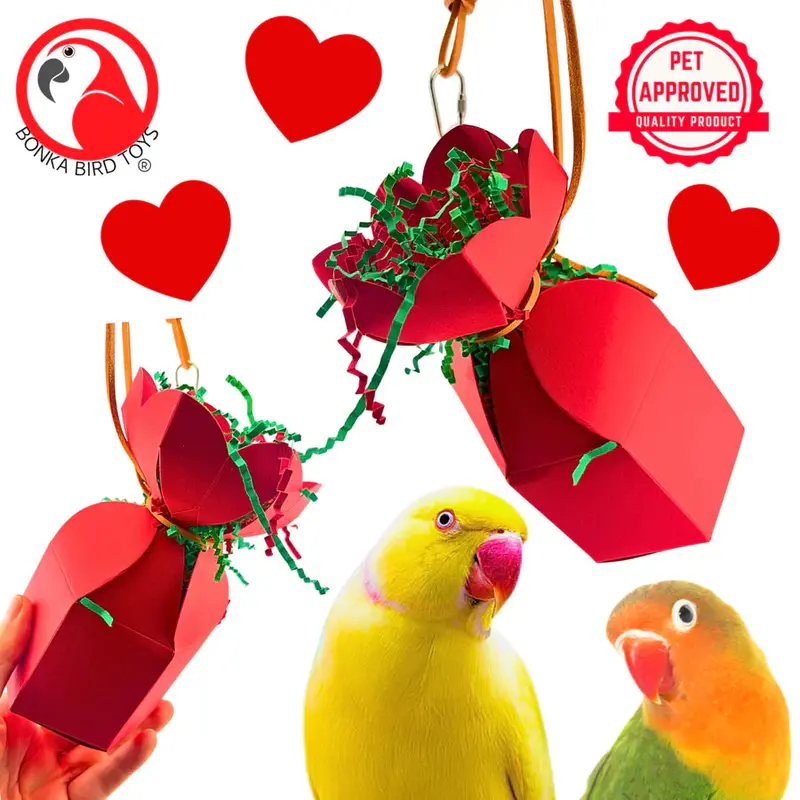 Red Valentine’S Crinkle Gift Box Toy 1