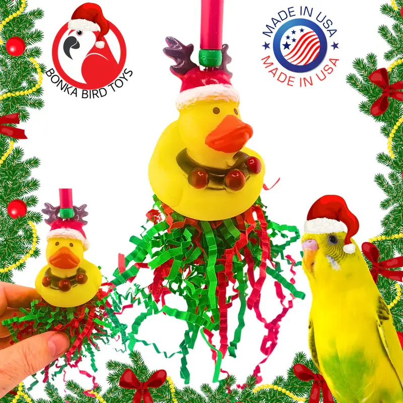 Reindeer-Style Duck Toy For Holiday Play 1