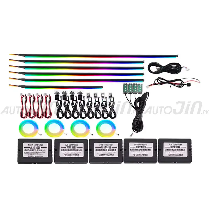 Rgb Symphony Ambient Lamp – Hidden Acrylic Interior Lighting With Remote Control 1