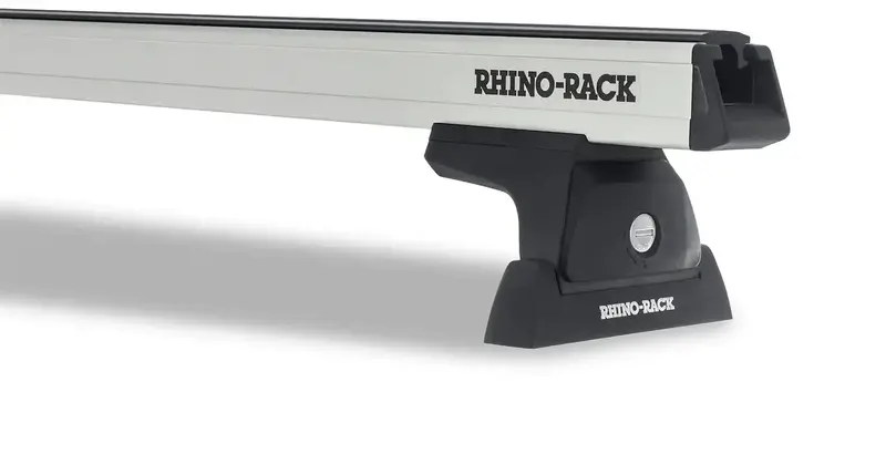 Rhino-Rack Ja7940 Rlt600 Roof Rack – Heavy-Duty Single-Bar Ditch Mount System, Silver Finish 1