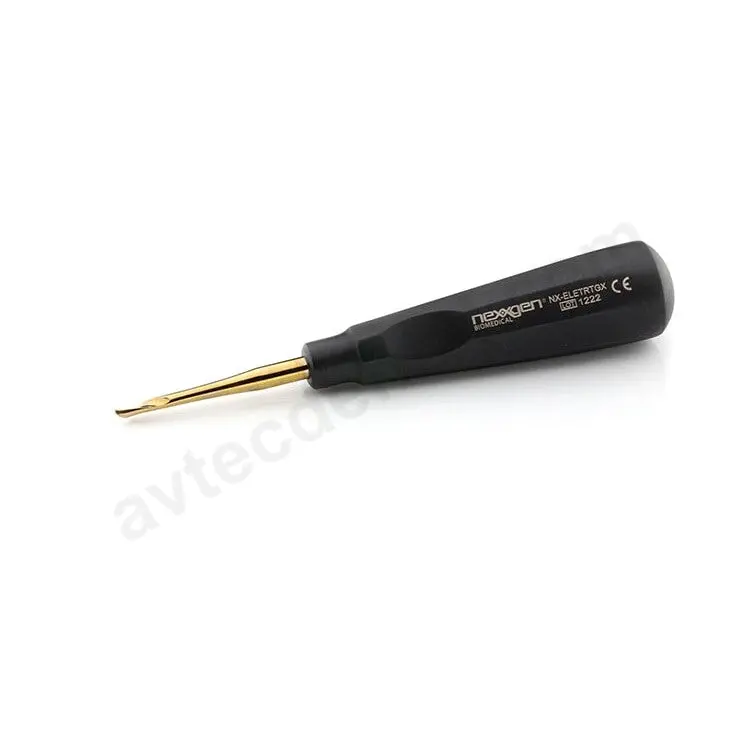 Right-Handed Twist Elevator With Gold Titanium Coating & Octoblack® Handle 1