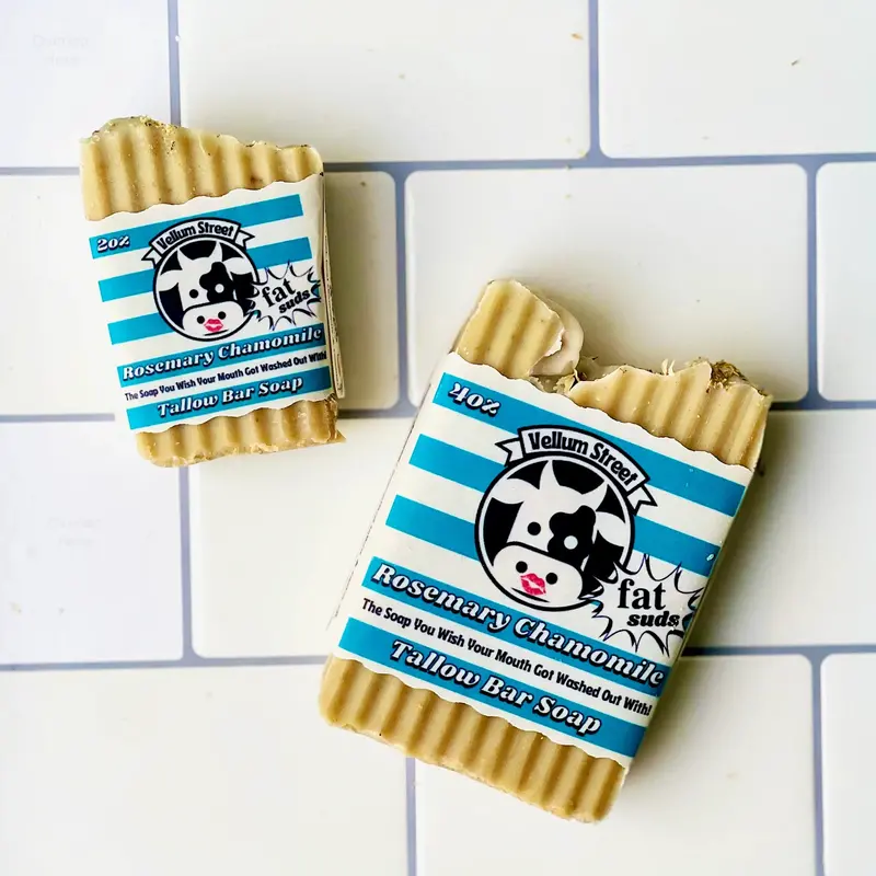 Rosemary Chamomile Mini Bar Soap By Vellum Street Soap Co 1