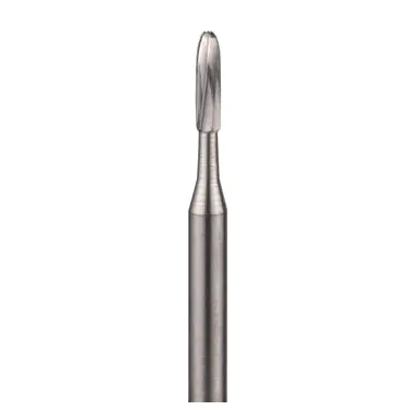 Round-End Straight Fissure Carbide Bur – Blended Tip For Safer Margin Finishing 1