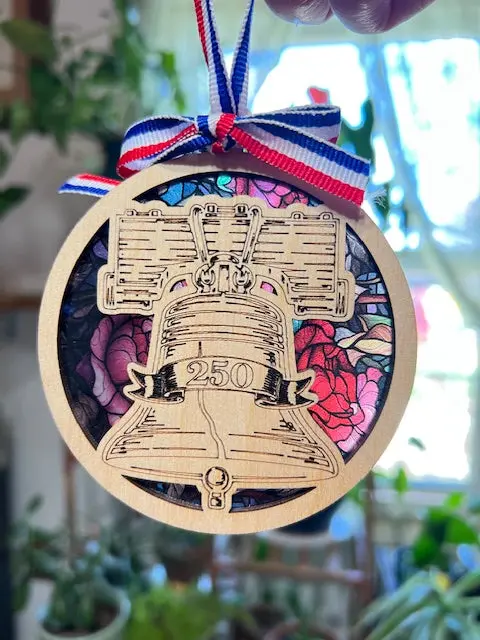 Semiquincentennial Suncatcher – Patriotic Taco-Themed Light Catcher By Squirrel Tacos 1