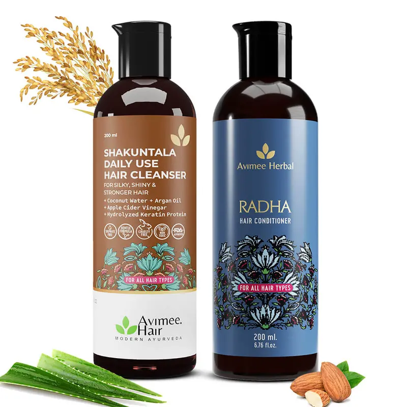 Shakuntala Gentle Daily Shampoo & Radha Nourishing Hair Conditioner Bundle 1