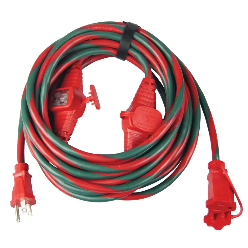 Snow Joe Pjext25Mo-Rg 25-Foot Indoor/Outdoor Extension Cord – Dual-Color (Red/Green) W/ Cord Connect Adapter 1