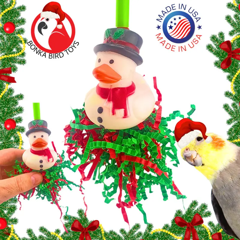Snowman-Designed Duck Toy For Christmas 1