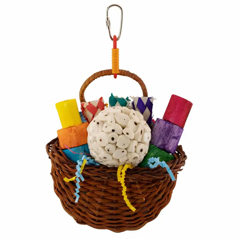 Sola Party Basket – Festive Foraging Toy For Birds 1