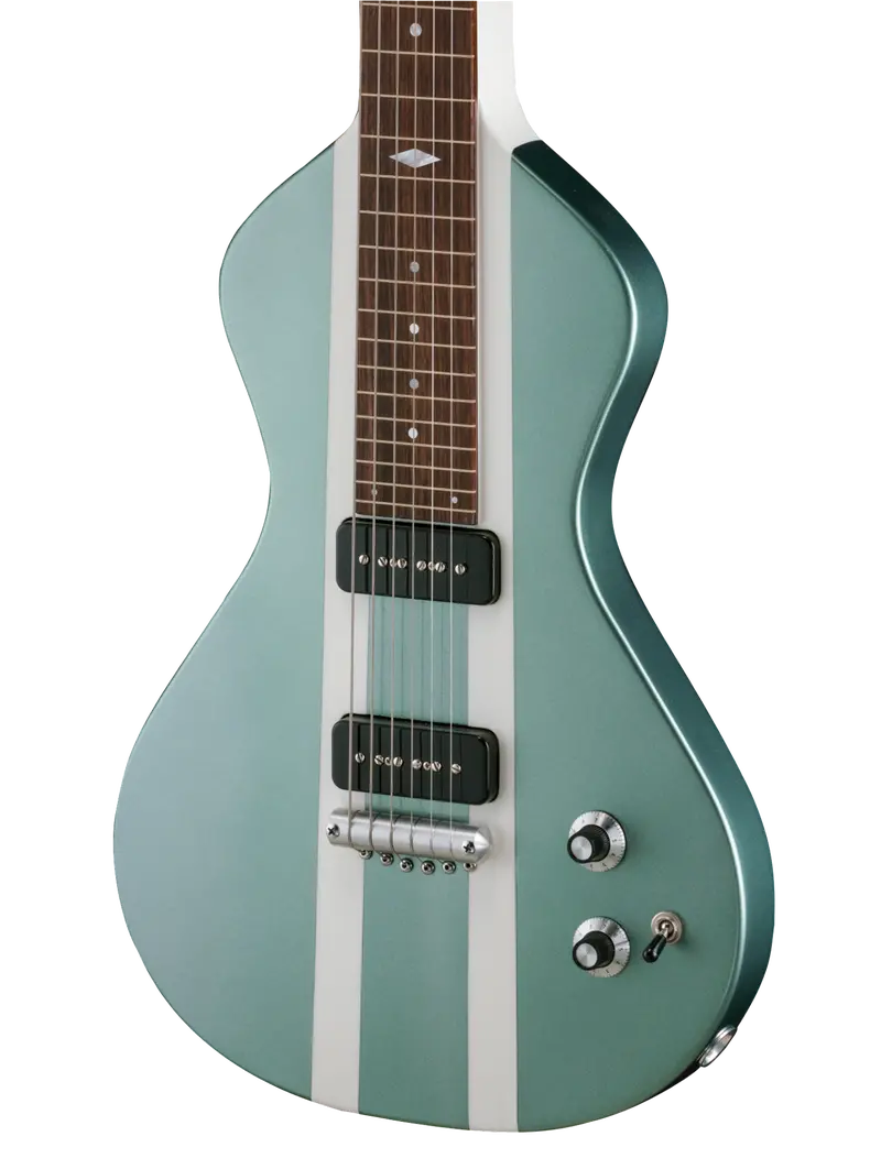 Sold 2016 Asher Electro Hawaiian Model I Lap Steel In Metallic Sage "Shelby" #939 1