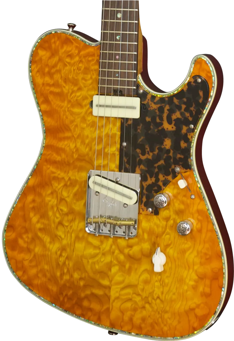 Sold 2016 Asher T Deluxe Master Series Curly Maple Top With Abalone Inlay #918 1