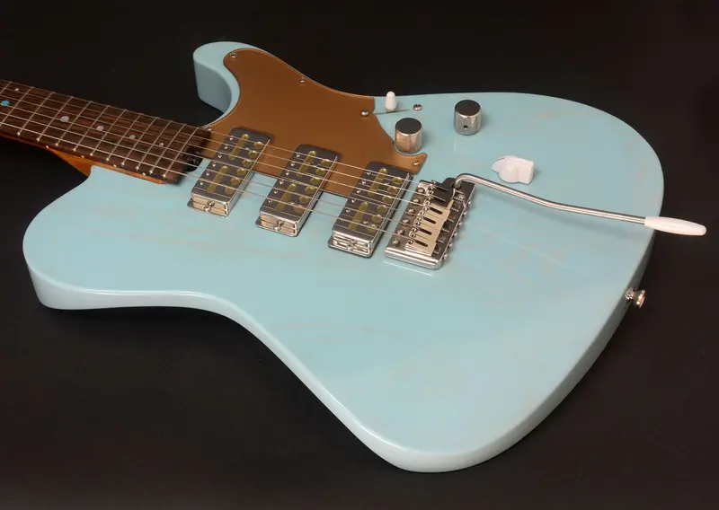 Sold: 2017 Asher Gt3 #1030 — Sonic Blue Nitro Finish With Dog Hair Top 1