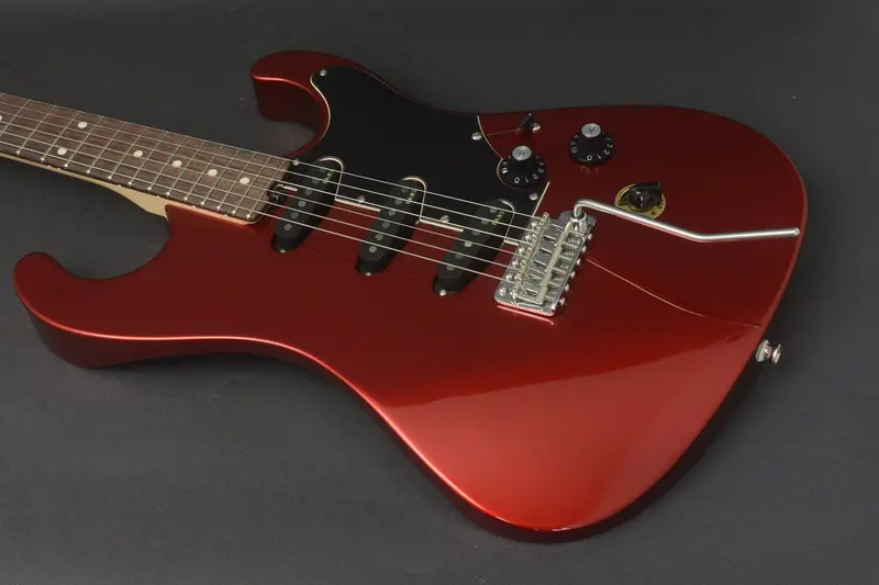 Sold: 2017 Asher S Classic #1031 — Candy Apple Red Poly Over Roasted Alder, Emg Sav Alnico V Pickups 1