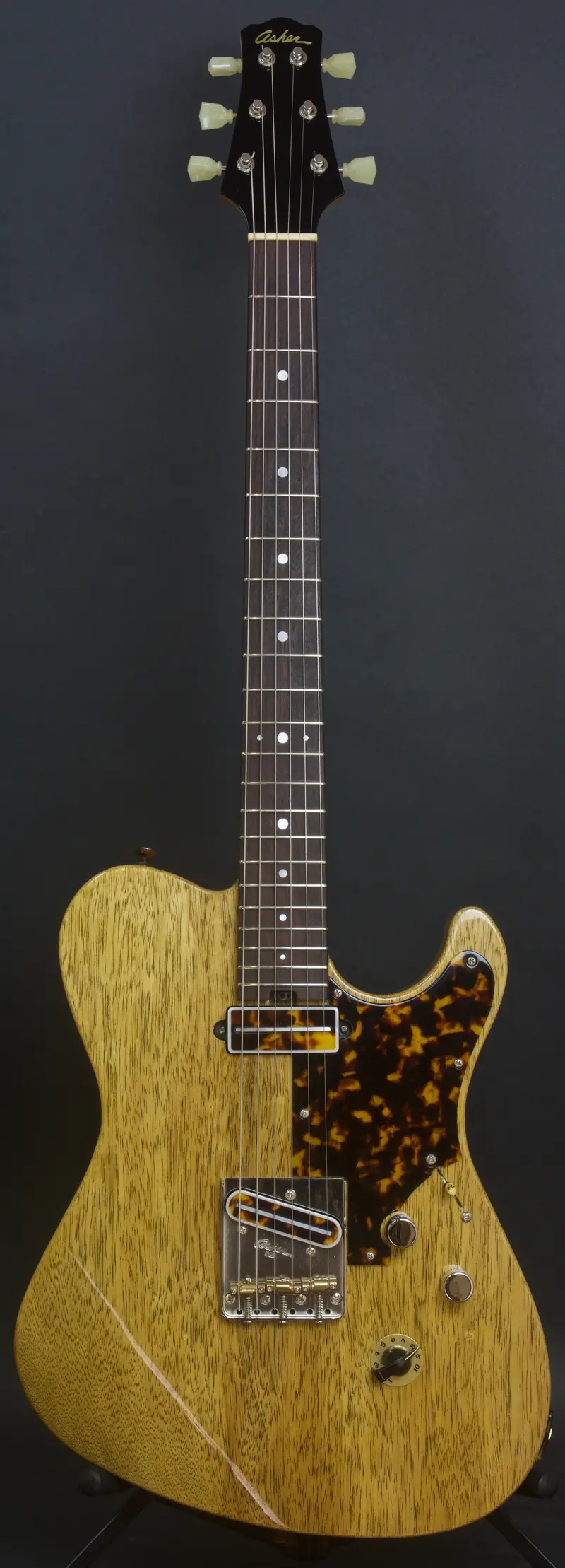 Sold 2018 Asher T Deluxe Master Series Korina Body With Tortoise Trim #1081 1