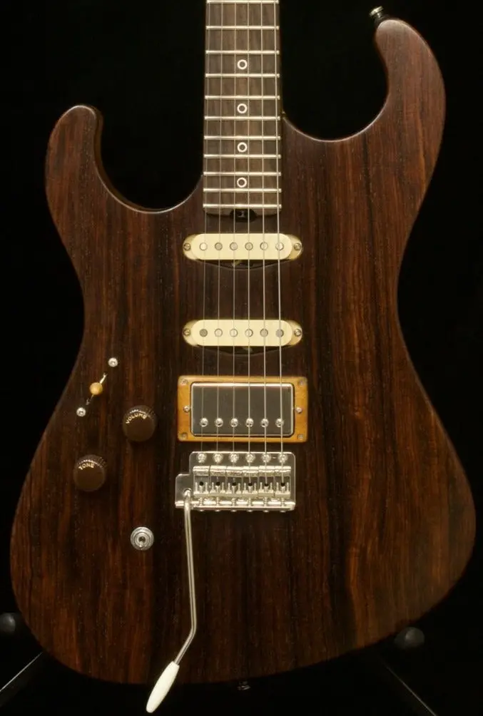 Sold 2019 Asher Ssh Left-Handed Guitar – Cocobolo Top With Seymour Duncan Pickups – $3,550 1