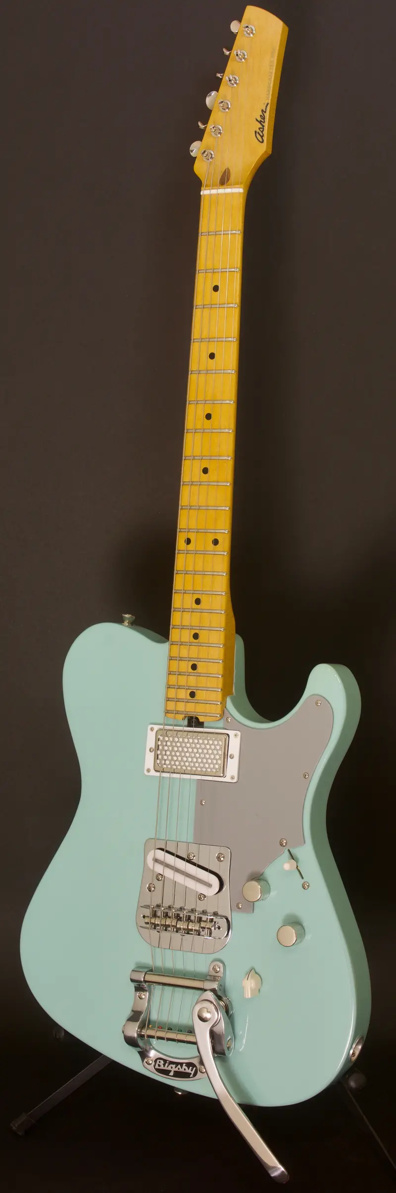 Sold: 2019 Ht Deluxe #1118 — Daphne Blue Light Relic Nitro With Bigsby Vibrato 1