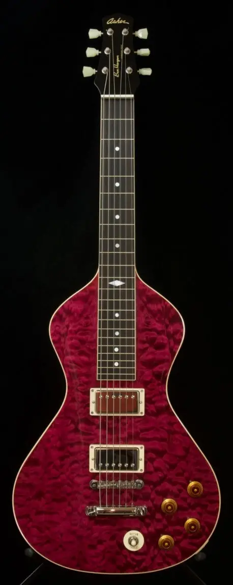 Sold 2020 Ben Harper Signature Lap Steel – Custom Rose Quilt Top – $3,750 1
