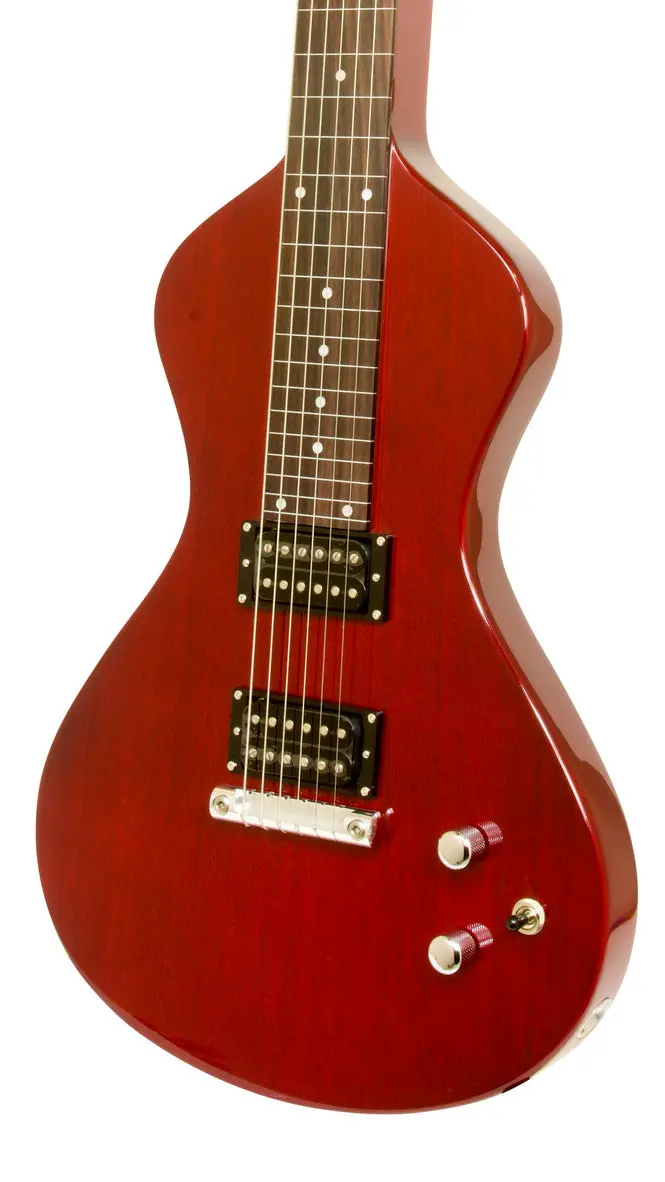 Sold 2021 Asher Electro Hawaiian® Junior Lap Steel – Factory Second In Transparent Cherry, Includes Belly Bar 1