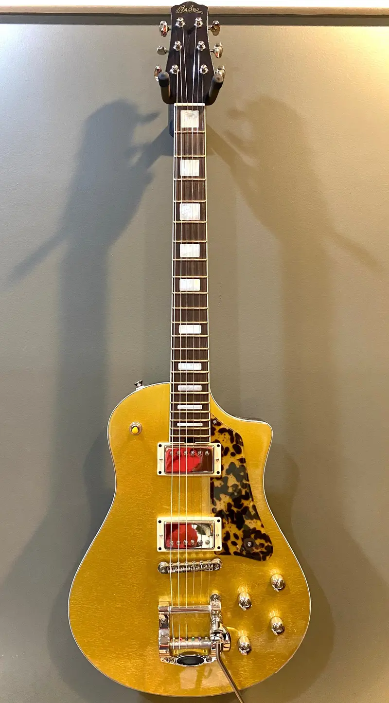 Sold 2022 Asher Electro Sonic: Gold Top Finish, 24.75″ Scale Length 1