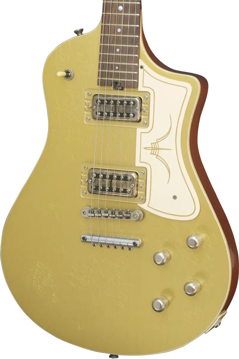 Sold Asher Electro Sonic Neck-Thru Gold Top With Light Relic Finish #911 1