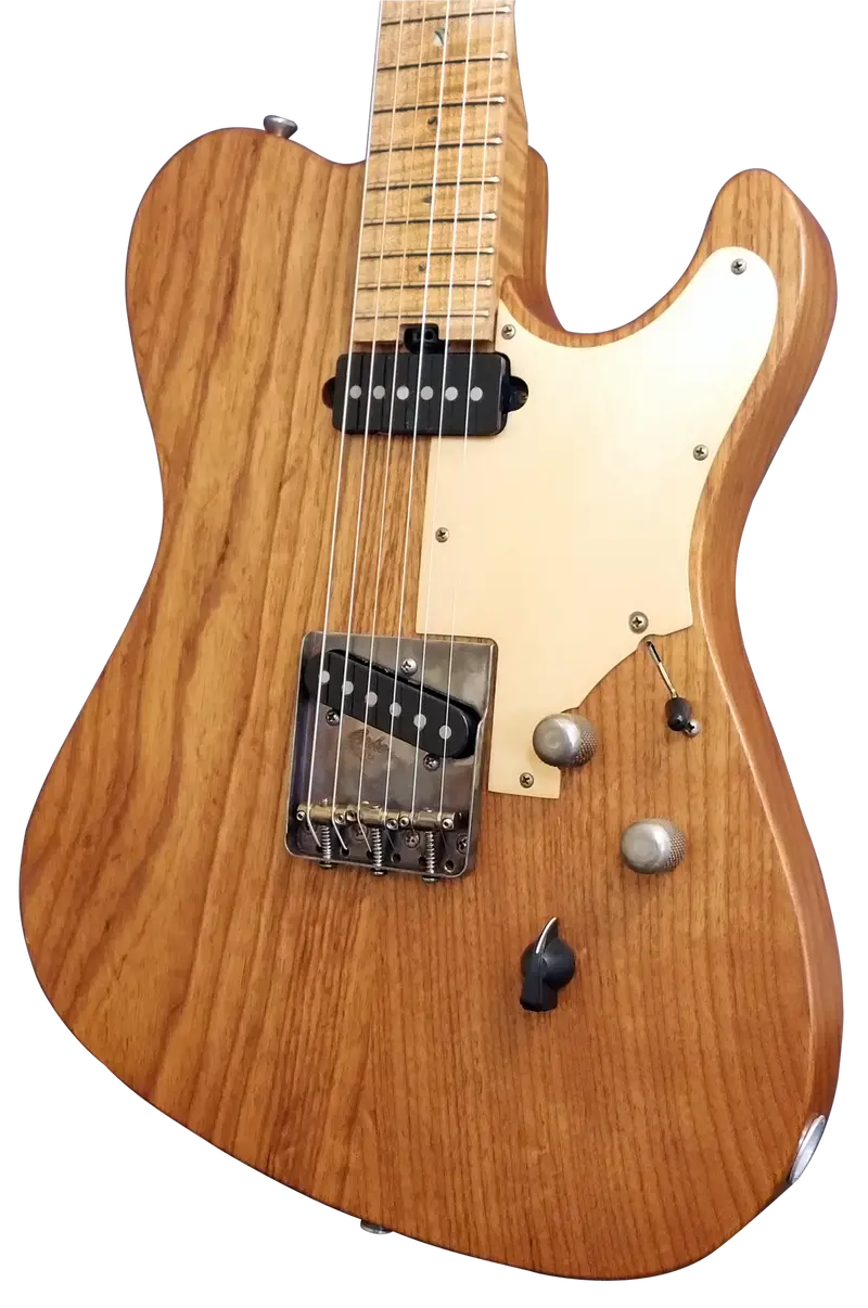 Sold Asher T Deluxe Roasted Swamp Ash Body With Anodized Metal Pickguard #955 1