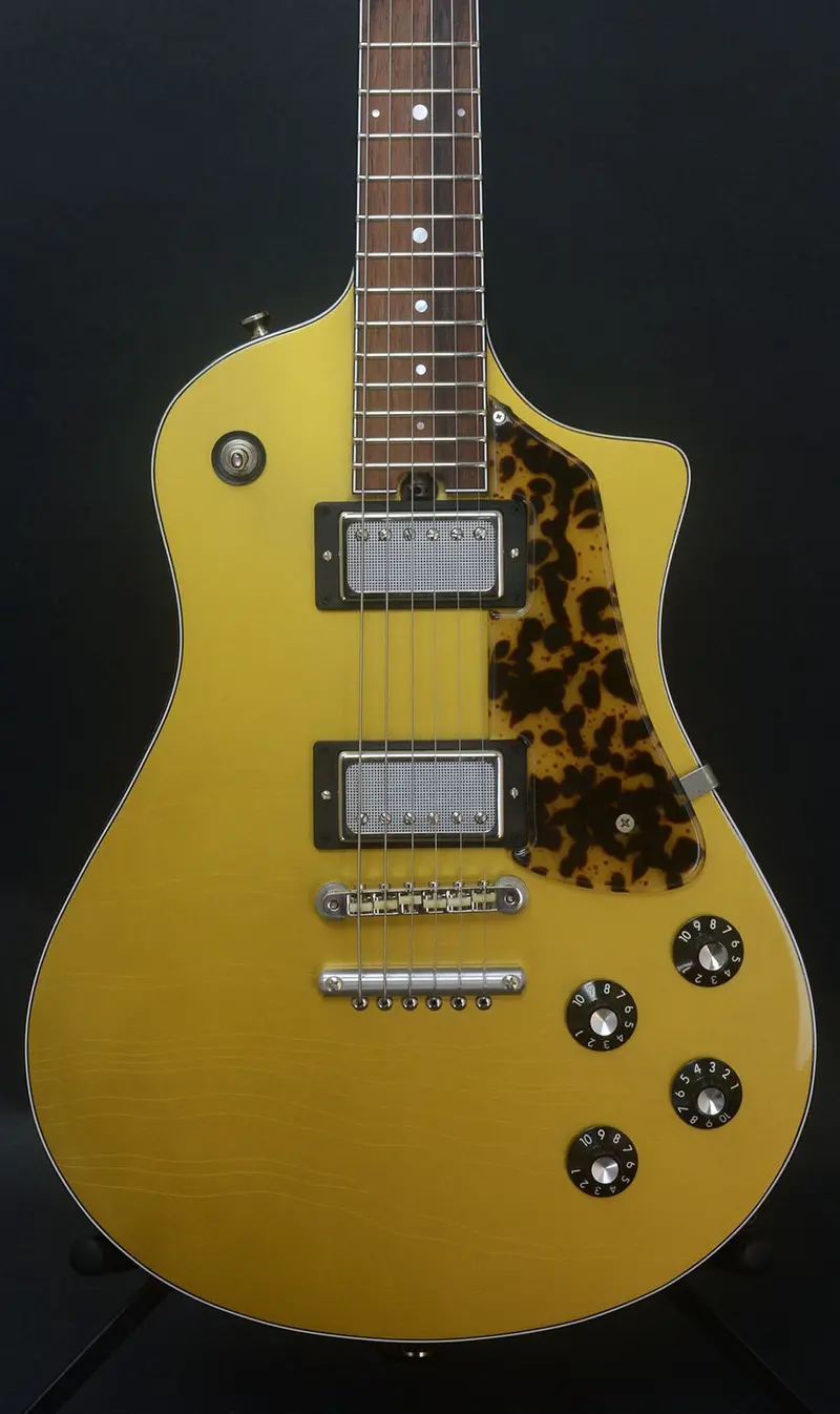 Sold: Electro Sonic Gold Top #1026 — Blues Bucker Set, Custom Faceplates & Unique Details 1