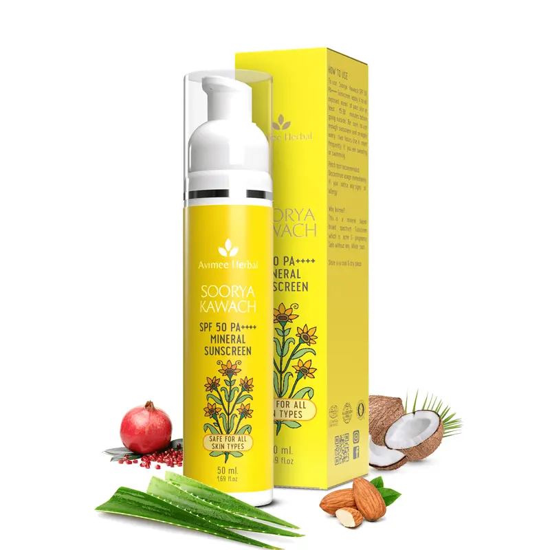 Soorya Kawach 100% Mineral Sunscreen Spf50 Pa++++ – Non-Nano Zinc Oxide Formula 1