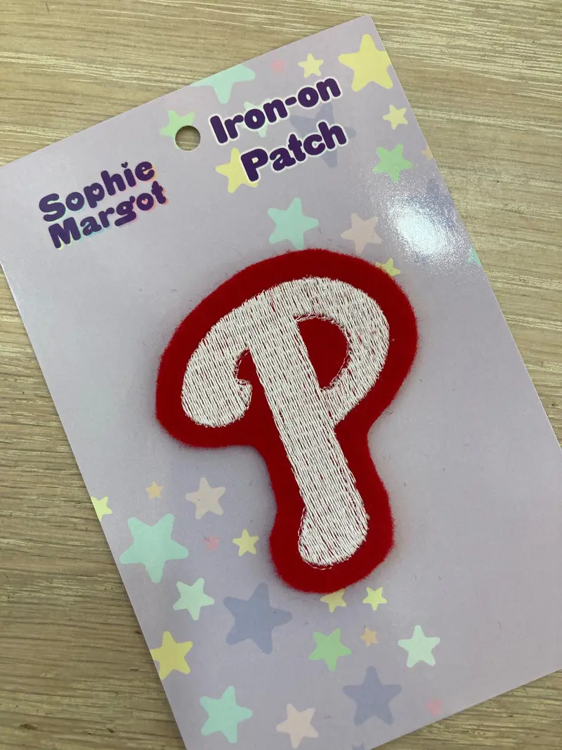 Sophie Margot Art – Phillies P Embroidered Patch 1