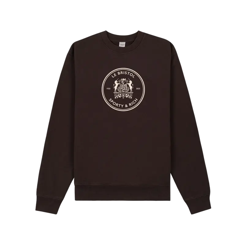 Sporty & Rich Bristol Crest 100Th Anniversary Crewneck 1